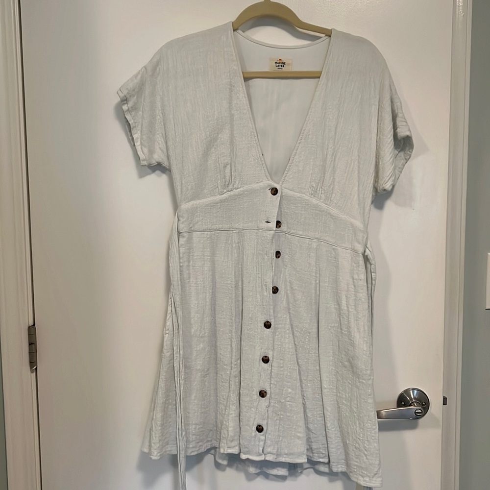 White mini dress